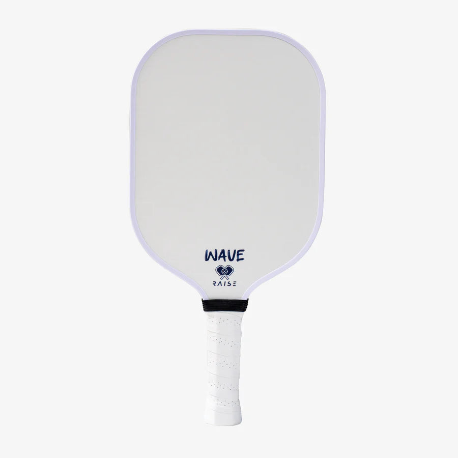 RAQUETA PICKLEBALL WAVE PATRÓN NEGRO CON BLANCO